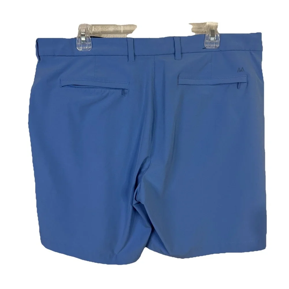 Mizzen Main 'Harbour' Lightweight Chino Golf Shorts. Light Blue, Men's‎ 38 M